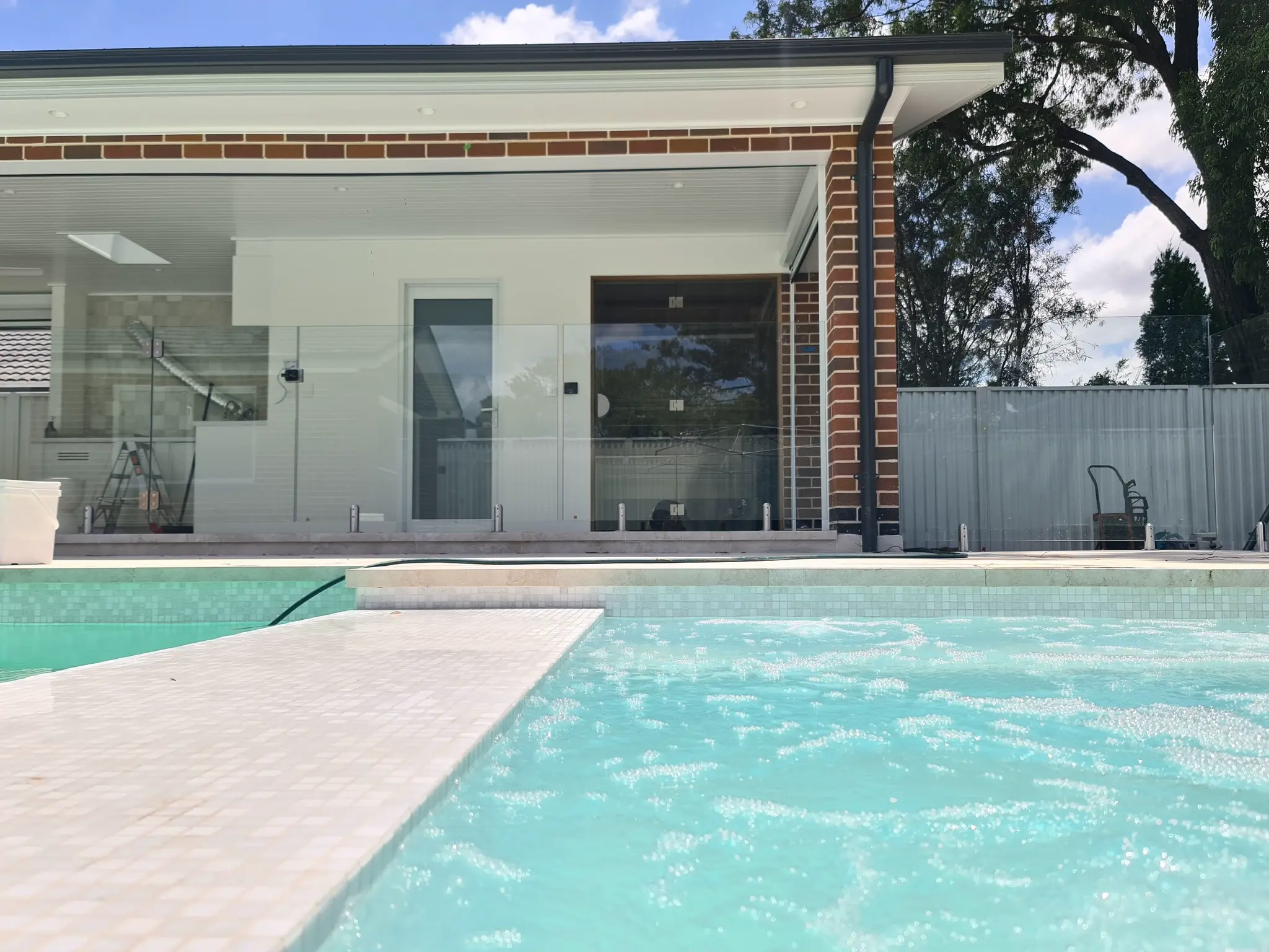 Home sauna with premium wood finishes